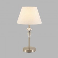 8274/1T CLASSI никель/белый/серый, металл/керамика/ткань Настольная лампа Е14 1*40W 220V VERMONT