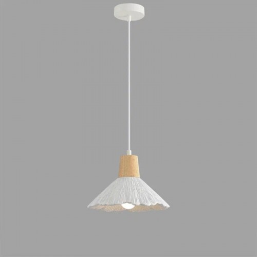 8352/1A SUSPENTIONI белый/бежевый, металл/дерево/цемент Подвес E27 60W 220V EOLIANA