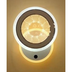 Светильник настенный SAPFIR SPF-4849 БЕЛЫЙ+ХРОМ 3 РЕЖИМА с выкл SPF23-04 NEURO (1/12)