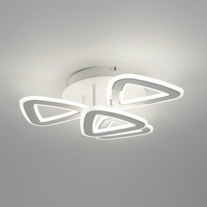 Светильник потолочный SPF-1729 БЕЛЫЙ + ХРОМ D450/H120/4/LED/100W 2.4G DOUBLE 24-07 (1)