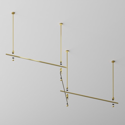 Шинопровод 1м "Flarity" латунь TRX154-111BS