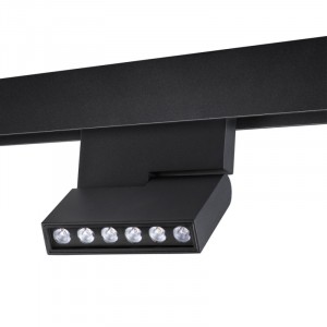 SHINO NT24 138 черный Трековый низковольт. св-к диммир. IP20 LED 12W 48V 3000-6500K FLUM