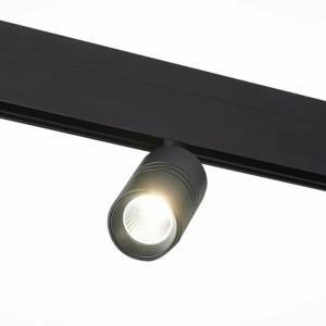 Магнитный трековый светильник Черный LED 1*7W 3000K 595Lm Ra>90 36о IP20 L-xW44xH90 48V