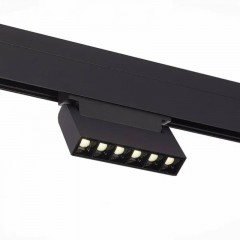 Магнитный трековый светильник Черный LED 1*6W 3000K 532Lm Ra>80 36о IP20 L120xW22xH108 48V