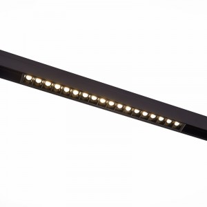Магнитный трековый светильник Черный LED 1*12W 3000K 1 009Lm Ra>90 36о IP20 L222xW22xH44 48V
