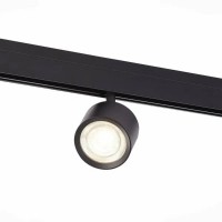 Магнитный трековый светильник Черный LED 1*6W 3000K 560Lm Ra>90 36о IP20 L120xW81xH138 48V