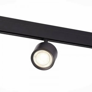 Магнитный трековый светильник Черный LED 1*6W 3000K 560Lm Ra>90 36о IP20 L120xW81xH138 48V