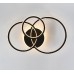 Светильник SAPFIR (2202-500-3BK) SPF-9408 ЧЕРНЫЙ D750*720/H110/3/LED/2*90W без ПДУ TERRA 24-12