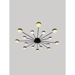 Светильник потолочный SAPFIR SPF-9425 ЧЕРНЫЙ D1160/H120/16/LED/..W/4000-4500К GERHORT 22-12