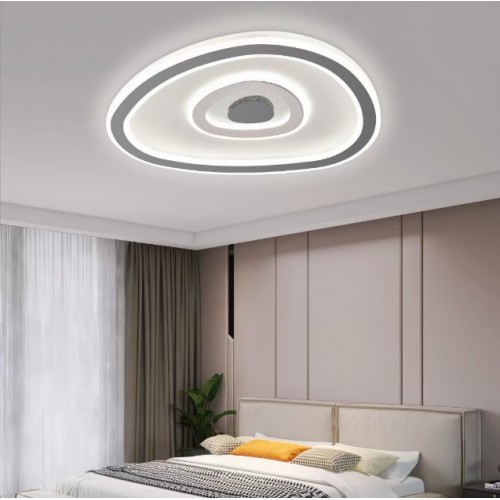 Светильник потолочный SAPFIR SPF-9467 WHITE/БЕЛЫЙ D500/H60/1LED/2*50W 2.4G MISTY 23-07