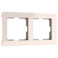 Рамка на 2 поста (айвори)