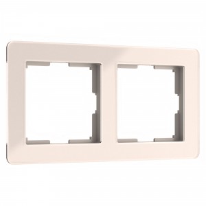 Рамка на 2 поста (айвори)