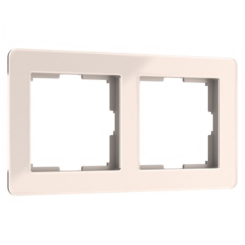 Рамка на 2 поста (айвори)