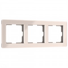 Рамка на 3 поста (айвори)