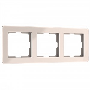 Рамка на 3 поста (айвори)