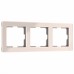Рамка на 3 поста (айвори)
