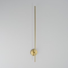 Настенный светильник Minimal 05.1 (Золото, D10x80 cm, 3000K, Металл, 16W RSP