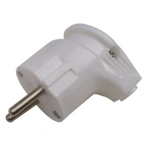 Вилка разборная GRV-P-16-С-G-W-IP20 угловая, с/з, белая Вилка разборная GRV-P-16-С-G-W-IP20 угловая, с/з, белая