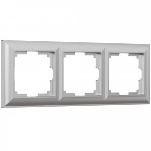 WERKEL Fiore WL14-Frame-03/ Рамка на 3 поста (серебряный) a038847 W0032206