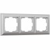 WERKEL Fiore WL14-Frame-03/ Рамка на 3 поста (серебряный) a038847 W0032206