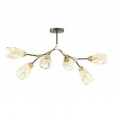 Светильник потолочный SAPFIR SPFD-9479 Черный/Бронза/Black/Bronze/D1300/H800/6/E27/60W/без лампYkka