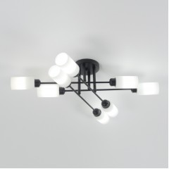 Светильник потолочный SAPFIR SPF-9526 Черный/Black/D400/H200/8/E27/80W/без ламп Quar8 SPFD