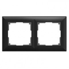 WERKEL Fiore WL14-Frame-02/ Рамка на 2 поста (черный матовый) a038842
