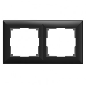 WERKEL Fiore WL14-Frame-02/ Рамка на 2 поста (черный матовый) a038842
