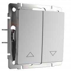 WERKEL WL06-01-02 / Выключатель жалюзи (серебряный) a041295 W1124506