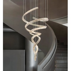 Светильник DZN-33697 ХРОМ D1000*2300/H3000/2/LED/122W SERPENTINE