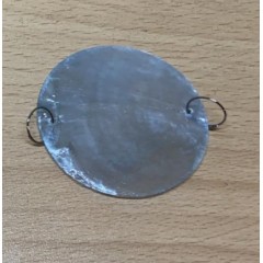 Декор SHELL (голубой цвет, D50/1mm с крепежом) для люстры из морских ракушек, SPFR1862