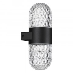 STREET NT24 000 черный Светильник ландшафтный настенный IP65 LED 14W 4000K 175-265V ESTIMA