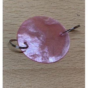 Декор SHELL (розовый цвет, D30/1mm с крепежом) для люстры из морских ракушек, SPFR1839