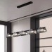 Светильник DZN-89898 ЧЕРНЫЙ ` L1320/W120/H120+1500/5/LED/30W  3 режима без ПДУ BLACKOUT