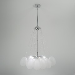 Светильник ElegantLight DZN-21732 ХРОМ+БЕЛЫЙ МАТОВЫЙ