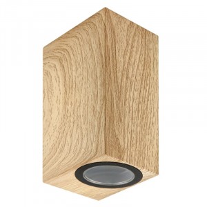 UUL-P42A 2х6W/GU10 IP65 PINE Светильник уличный, под две лампы GU10.  Цвет корпуса сосна
