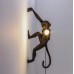 Светильник настенный DZN-11137 ЧЕРНЫЙ D320/H680/1/E27/10W MONKEY (обезьяна смотрит влево) 23-11