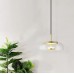 Светильник ElegantLight DZN-8226 GOLD+CLEAR/ЗОЛОТО+ПРОЗРАЧНЫЙ D230/H180-1500/1/LED/7W/4000K 22-09