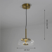 Светильник ElegantLight DZN-8226 GOLD+CLEAR/ЗОЛОТО+ПРОЗРАЧНЫЙ D230/H180-1500/1/LED/7W/4000K 22-09