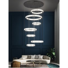 Светильник подвесной ElegantLight DZN-8233 CHROME/ХРОМ