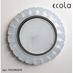 Ecola GX53 H4 5361 Glass Круг с крупными матовыми стразами Конус/фон мат./центр.часть хром 52x120 (к