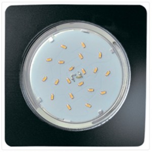 Ecola GX53 5357 Встраиваемый Легкий квадратный Черный (светильник) 107x25