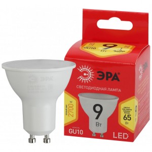 Лампа ЭРА ECO LED MR16-9W-827-GU10 Б0044088 GU10 белый свет (до3500к)