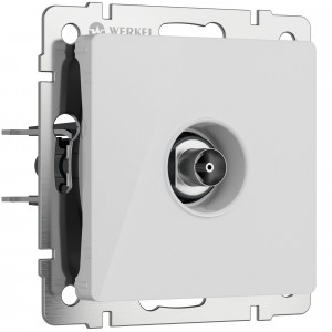 WERKEL ТВ-розетка оконечная (белый акрил) W1183041
