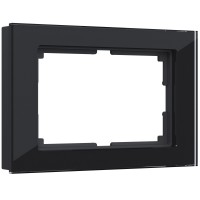 WERKEL Favorit WL01-Frame-01-DBL / Рамка для двойной розетки (черный) a040287 W0081108
