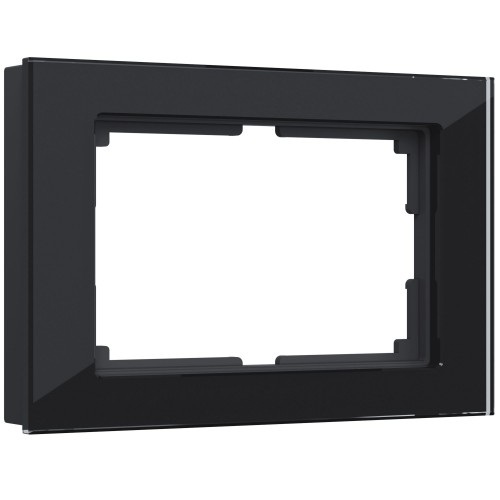 WERKEL Favorit WL01-Frame-01-DBL / Рамка для двойной розетки (черный) a040287 W0081108