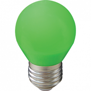 Ecola globe   LED color  5,0W G45 220V E27 Green шар Зеленый матовая колба 77x45