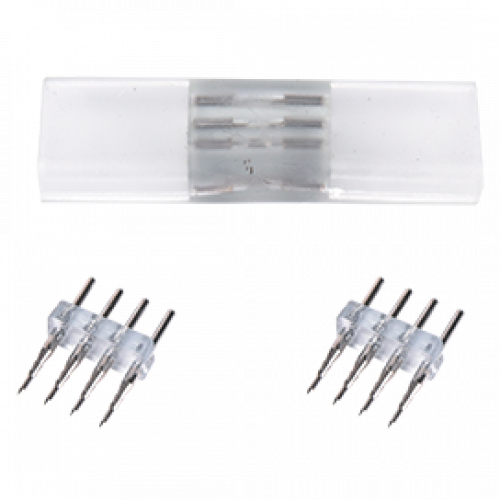 Ecola LED strip 220V connector комплект для упрощенного соединения лента-лента 4-х конт для ленты IP
