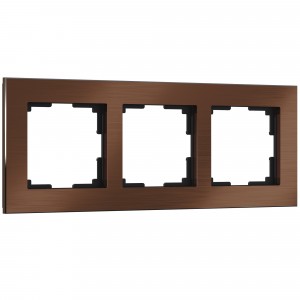 WERKEL Aluminium WL11-Frame-03 / Рамка на 3 поста (коричневый алюминий) a033747 W0031714