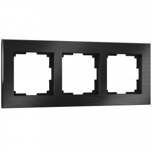 WERKEL Aluminium WL11-Frame-03 / Рамка на 3 поста (черный алюминий) a039118 W0031708